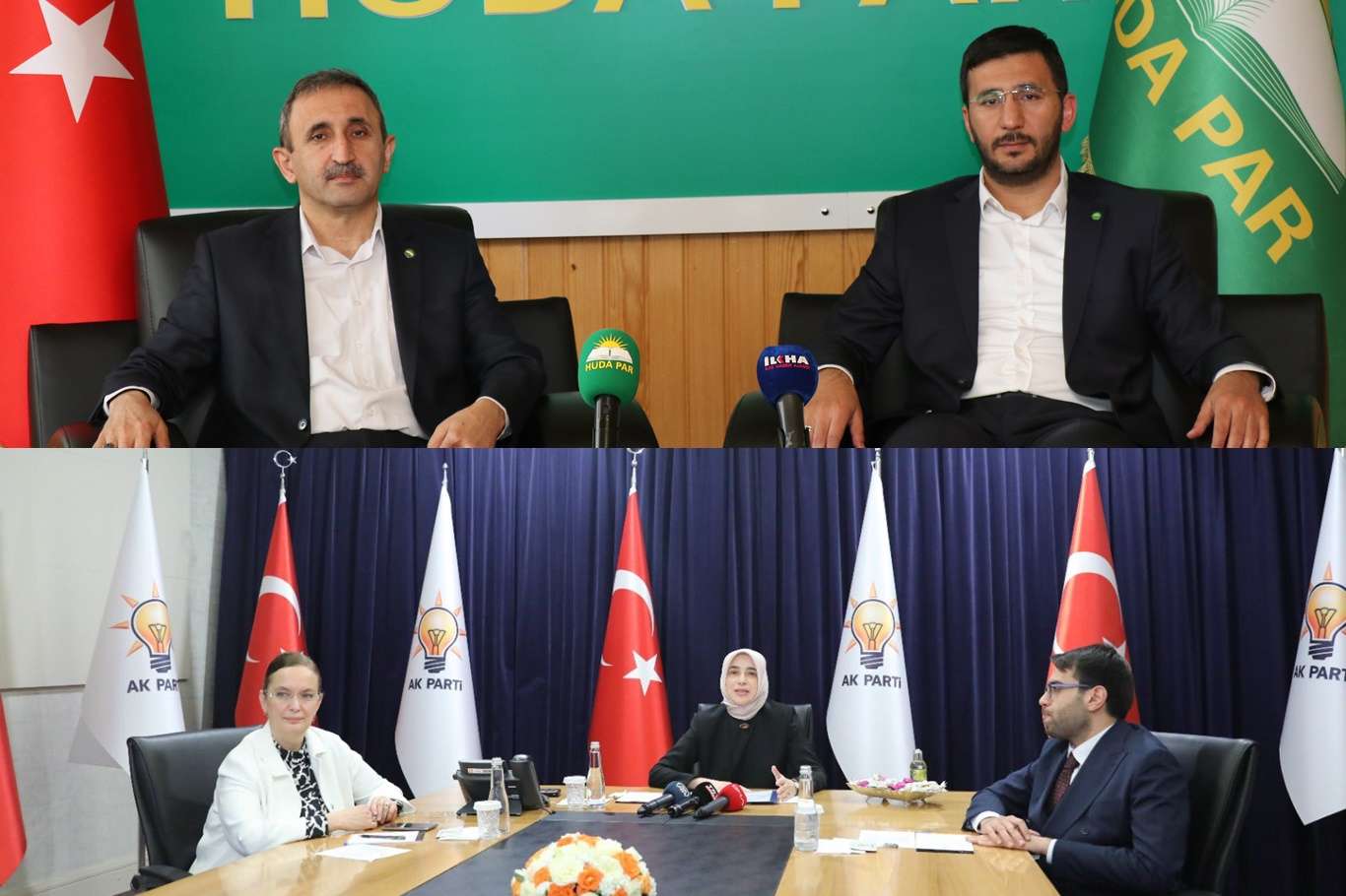 HÜDA PAR ile AK Parti bayramlaştı HÜDA PAR ile AK Parti bayramlaştı